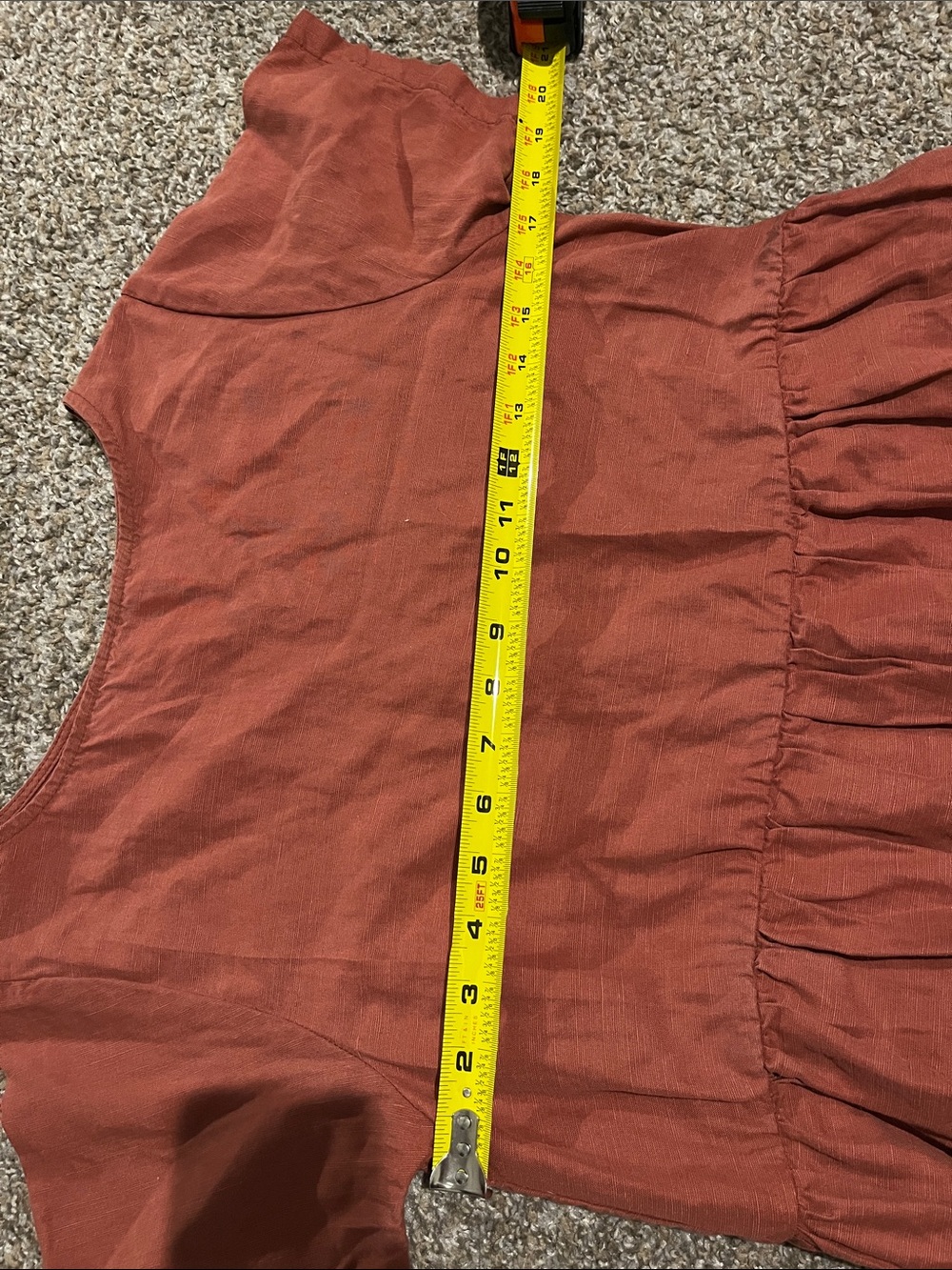 TRADLANDS Rust Mini Draft Dress - Picture 2 of 4